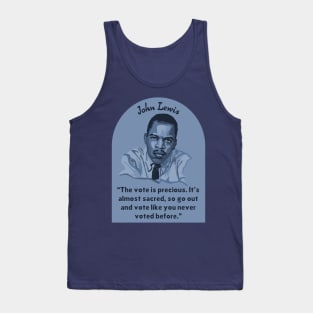 John Lewis Portrait and Quote Tank Top